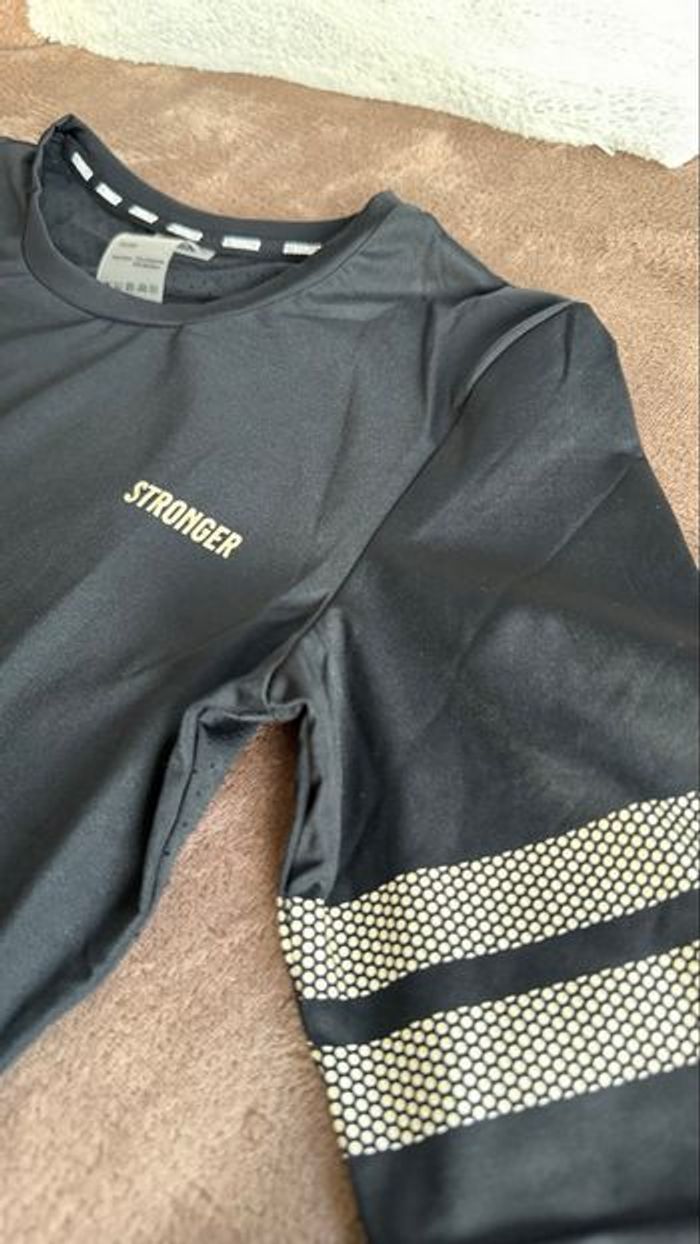 T-shirt sport noir Stronger taille S - photo numéro 6