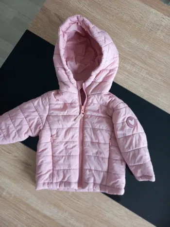 Doudoune rose légère, bébé 6 mois