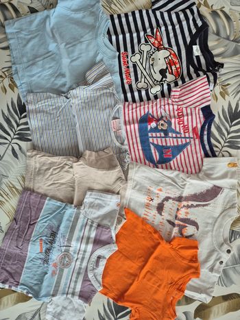 Lot de tee-shirt manches courtes