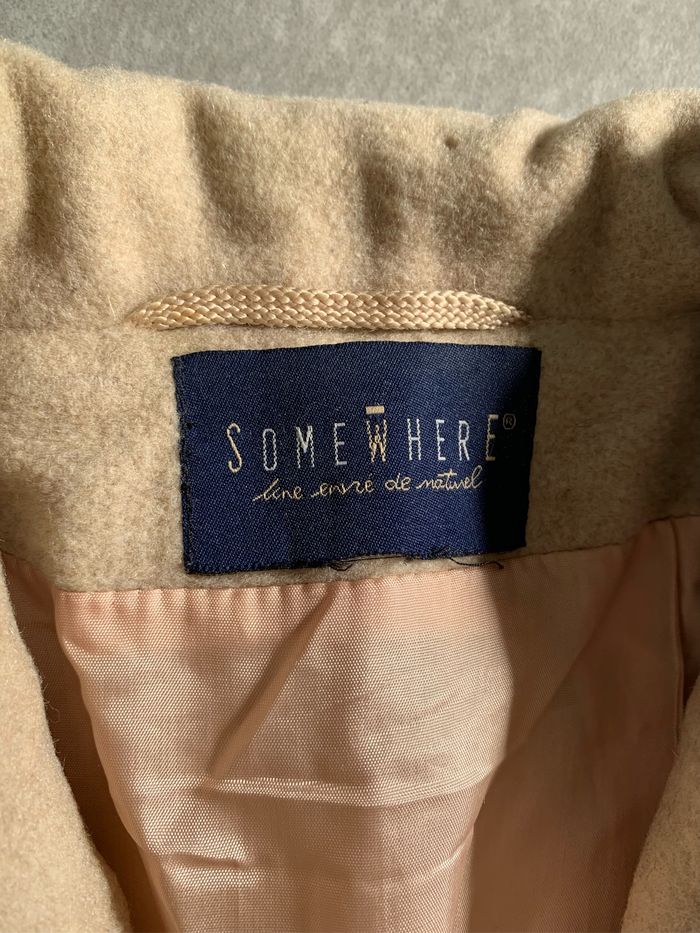 Manteau beige en laine taille 38 - photo numéro 4