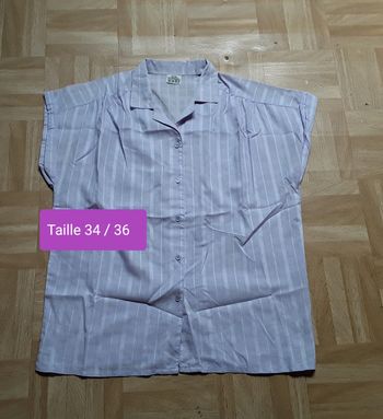 🔮 Haut sans manches Parme Brillant en 34 / 36 soit XS 🔮