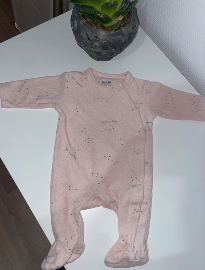 Pyjama velours dors bien - 1 mois - photo numéro 2