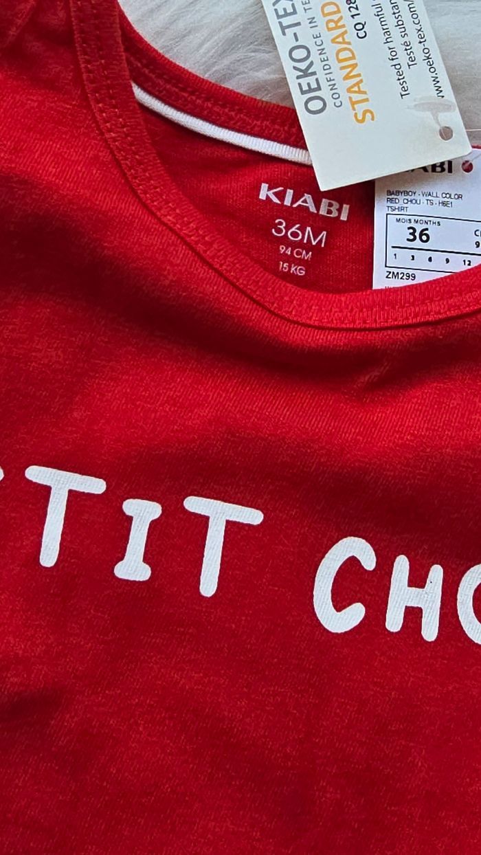 (Neufs non portés) 🏷🥰💙lot teeshirts mc et pantalon 24/36mois garçon 🥰💙 - photo numéro 5