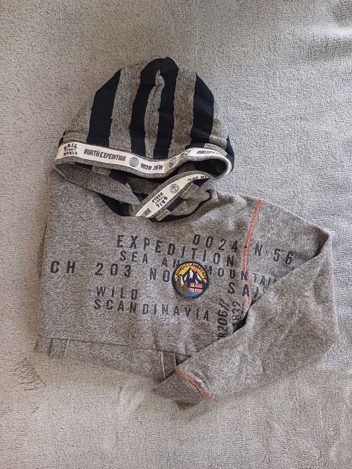Sweat à capuche gros chiné, Tape à l'œil