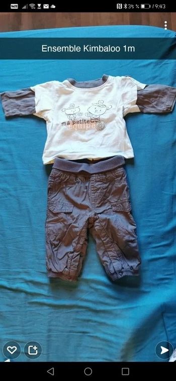 Ensembles pull pantalon nounours