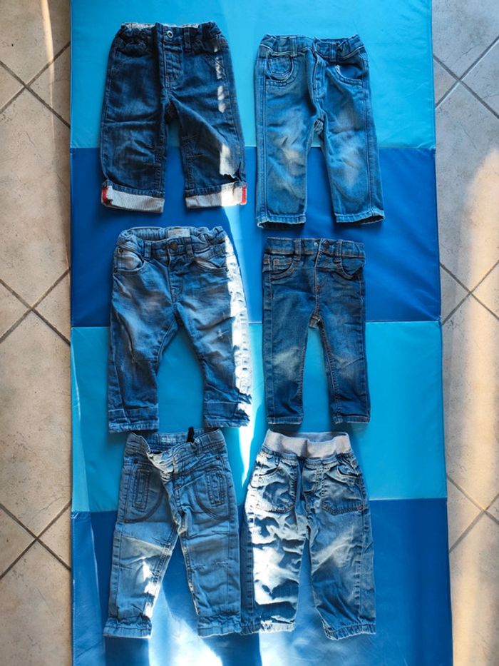 Lot de 6 jeans 12 mois