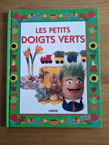 Livre loisirs créatifs enfants doigts verts