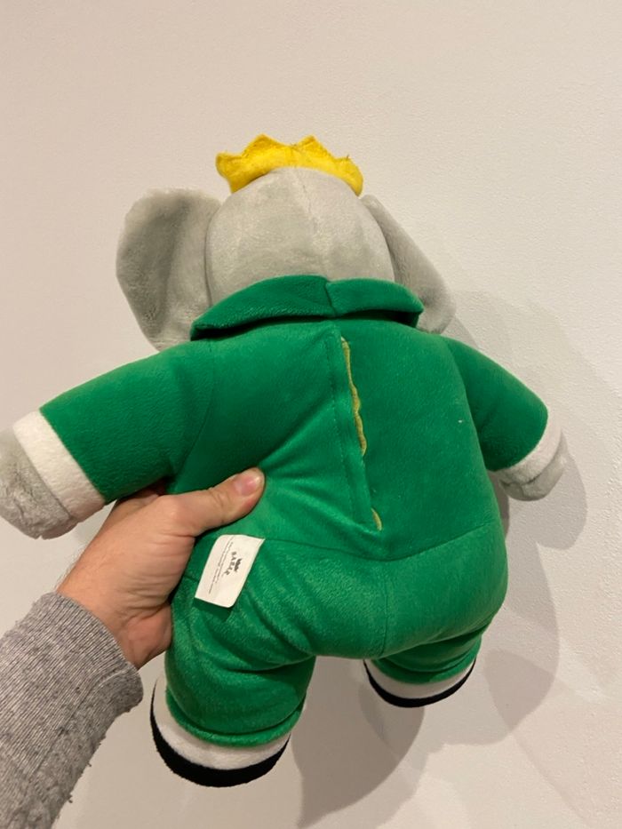 Peluche Babar 40 cm vintage 80 - photo numéro 3