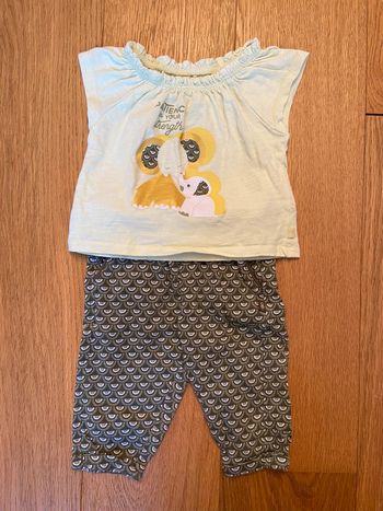 Ensemble pantalon léger et T-shirt Obaïdi 3 mois