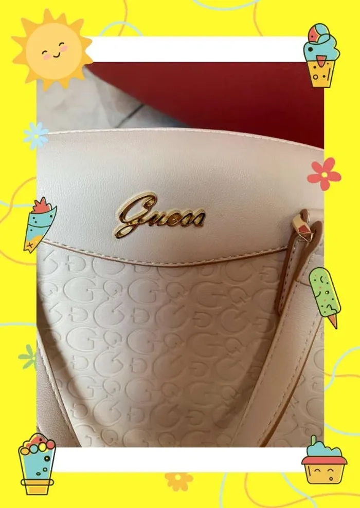 Sac à main Guess crème neuf - photo numéro 6
