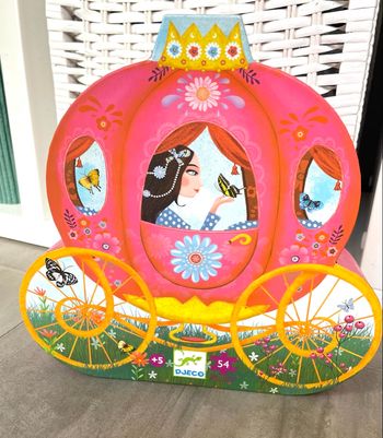 Puzzle 54 pièces, Djeco, le carrosse d'Elise