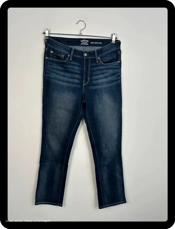 Jean Levi's Signature Femme High Rise Slim Marine | Taille W30 FR40 | BP145 - photo numéro 2