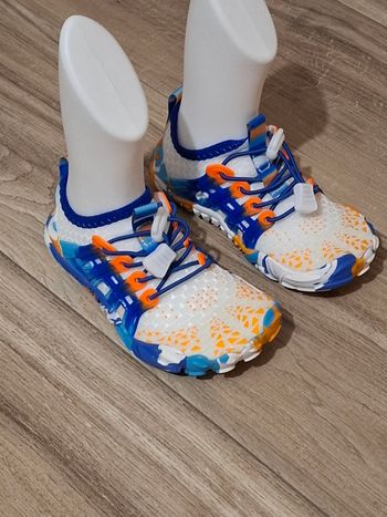 Chaussure enfant Mixte plage piscine orange bleu