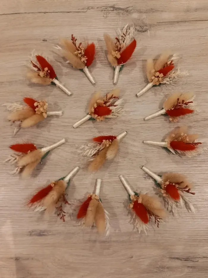 Boutonnieres pour mariage - photo numéro 3