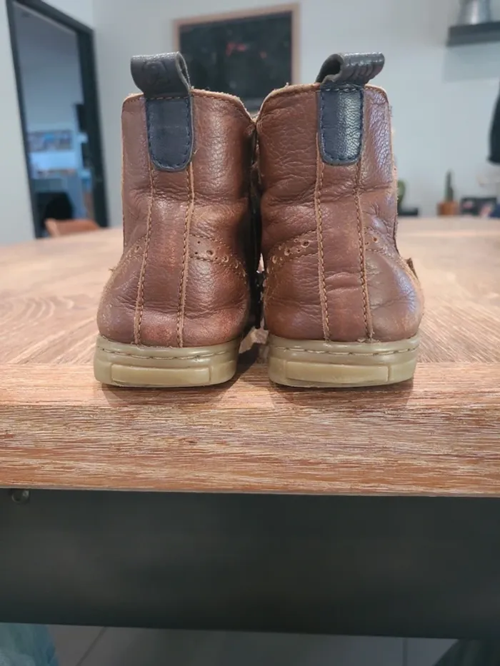 Bottines cuir marron fille 31 Okaidi - photo numéro 12