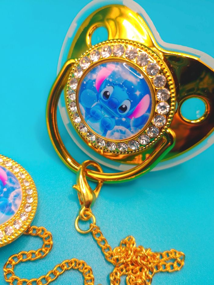 Tétine strass avec attache Stitch - photo numéro 4