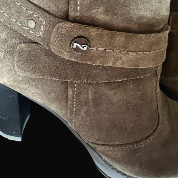 Botte à talon en daim nero giardini - photo numéro 8