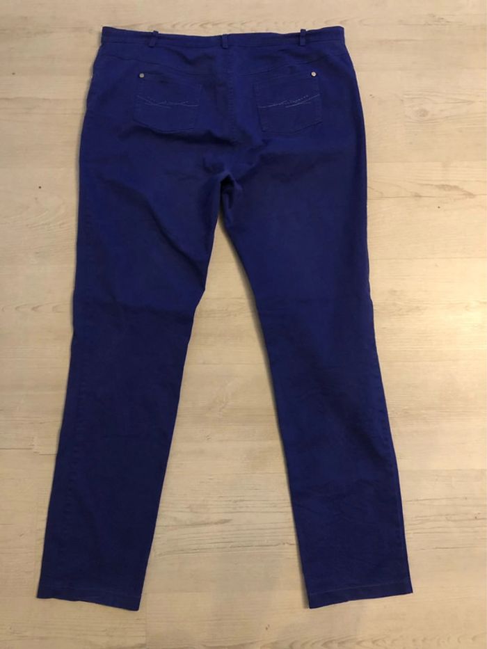 AN56- Pantalon bleu forme jean T 48 (48-50) peu porté - photo numéro 7