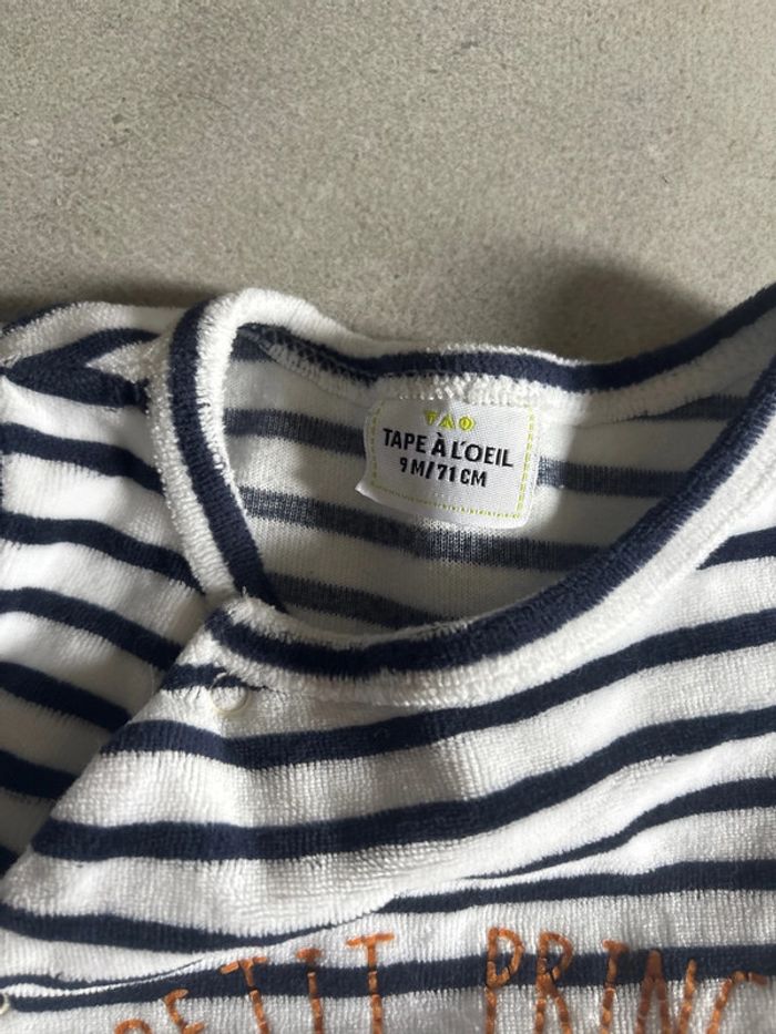 Pyjama rayé petit prince de mon cœur - photo numéro 3