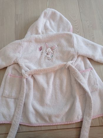 Peignoir bébé lapin