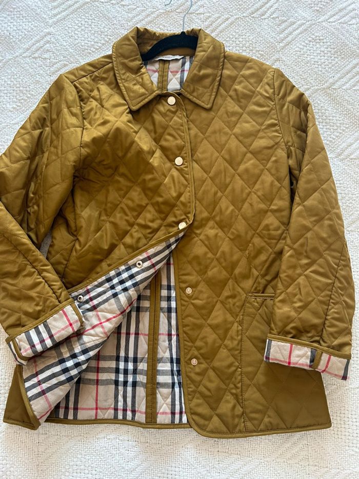 Veste matelassé vintage burberry kaki - photo numéro 5