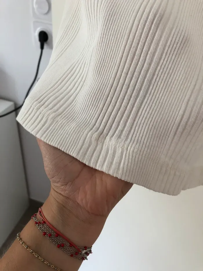 Débardeur blanc Camaïeu vintage taille S - photo numéro 4