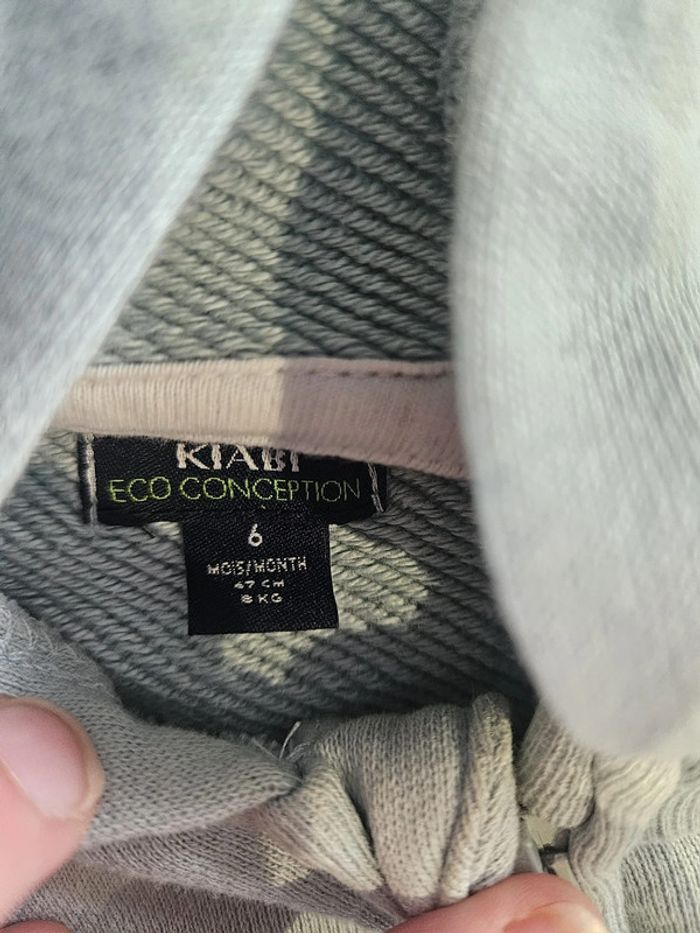 Lot de 2 pantalons tee short et veste 6 mois - photo numéro 3