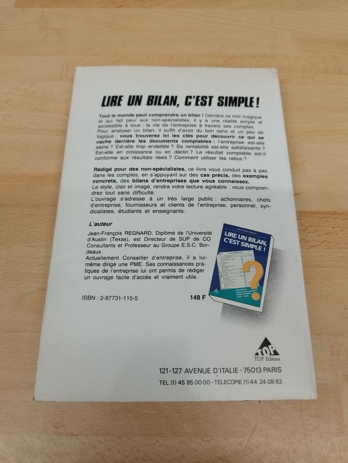 Lire un bilan, c'est simple Jean-François Regnard - photo numéro 2