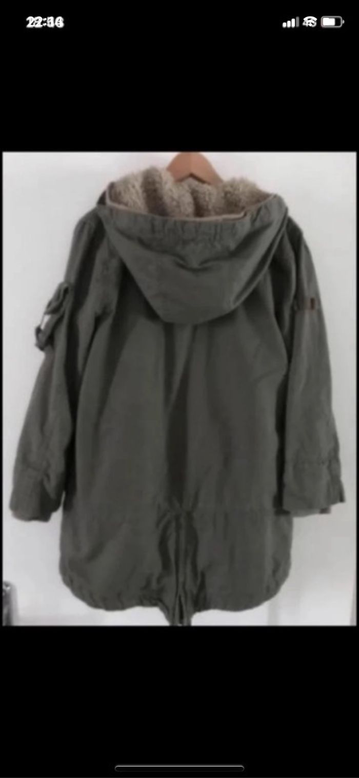 ZARA manteau kaki 13/14 ans - photo numéro 2