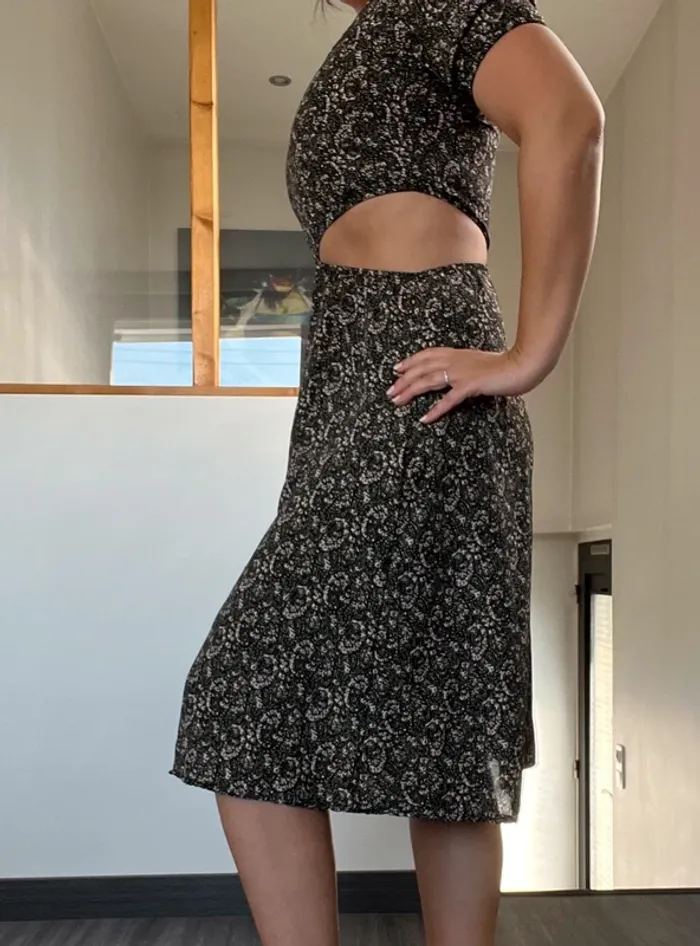 Robe été fleurs sexy fendue - photo numéro 3