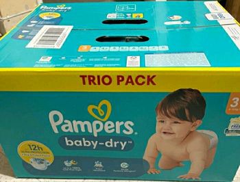 156 couches T3 Pampers paquet neuf