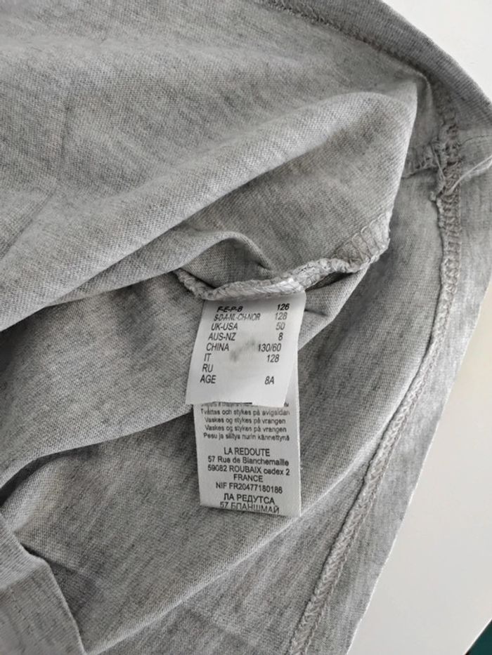 T-shirt manches longues garçon 8 ans la redoute - photo numéro 3