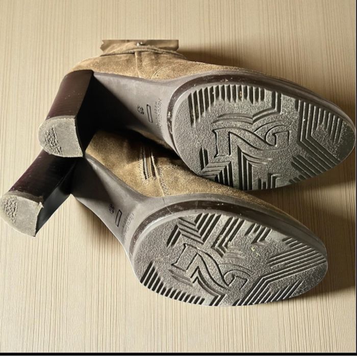 Botte à talon en daim nero giardini - photo numéro 3
