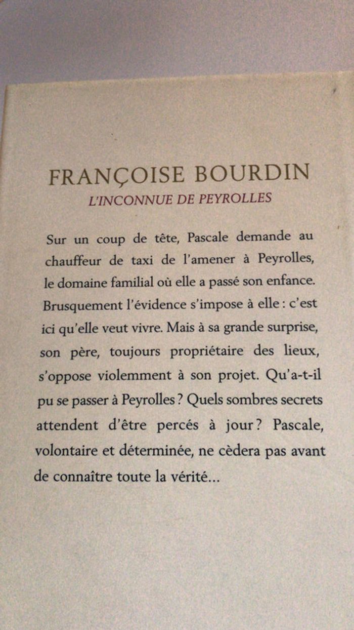 L’inconnue de Peyrolles Françoise Bourdin - photo numéro 2