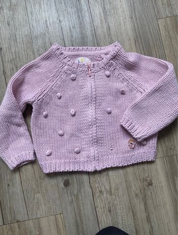 Gilet rose à pompon sergent major 2 ans
