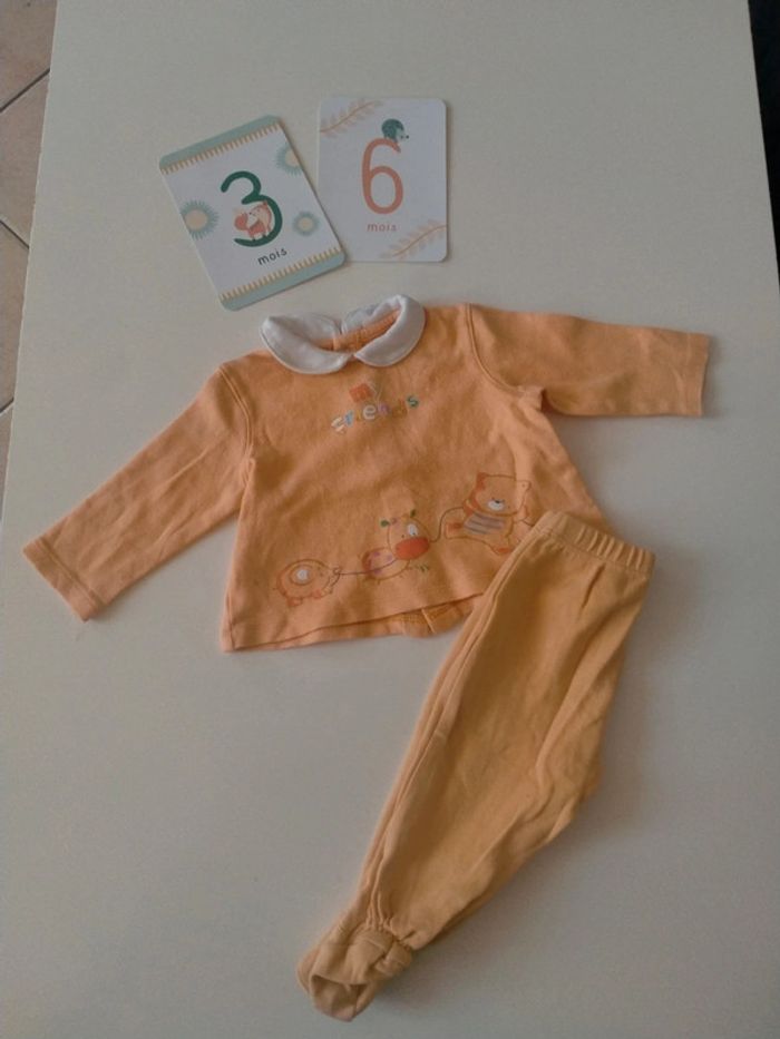 Pyjama 2 pièces bébé Prénatal 3-6 mois - photo numéro 2