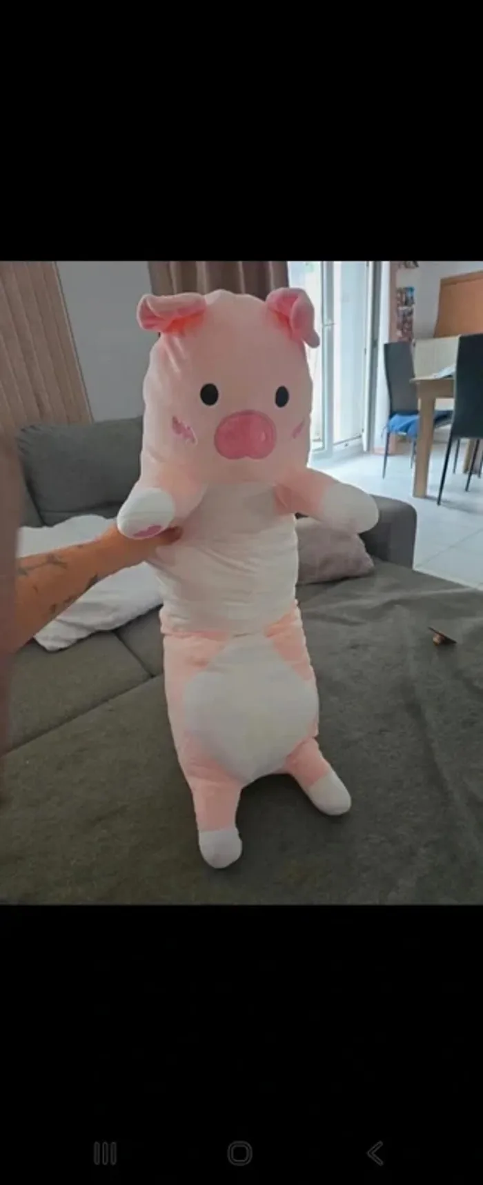 Peluche géante cochon neuve - photo numéro 2