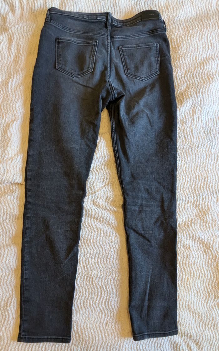 Pantalon fille jean gris 14 ans - photo numéro 4