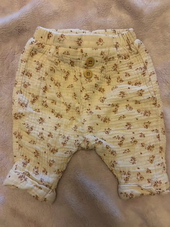 Pantalon fille sarouel gaze de coton vertbaudet