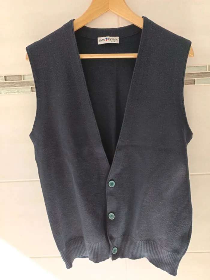 Gilet cardigan sans manches Jean Dessès Paris t.M/L - photo numéro 2