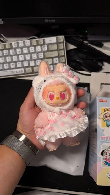 The Monsters Labubu x Hello Kitty and Friends/Sanrio Characters Series Hello Kitty Plush Pendant