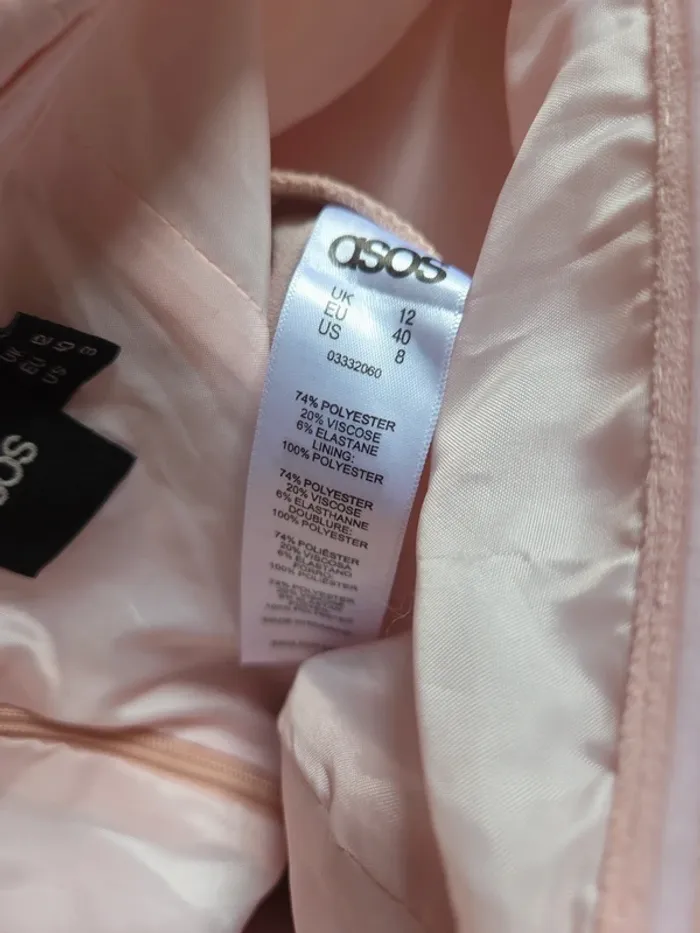 Combishort Bustier Rose clair de chez Asos en taille 40 - photo numéro 11