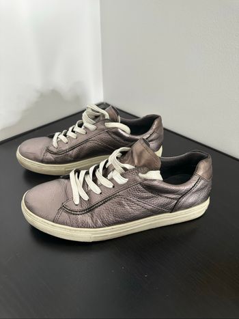 Baskets brillantes holographiques argentés lila One Step T38