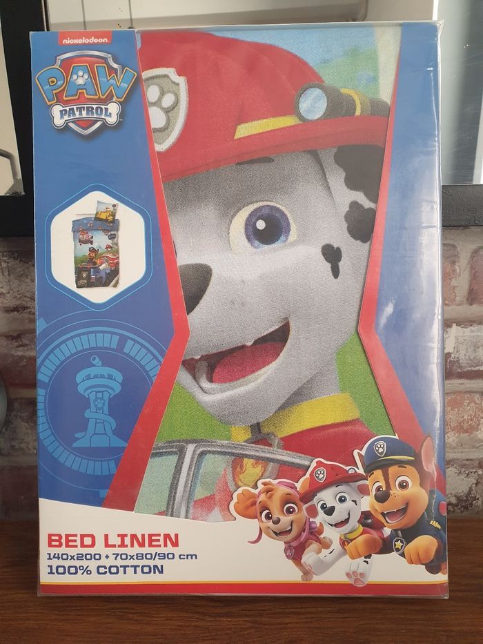 Housse de couette parure paw patrol