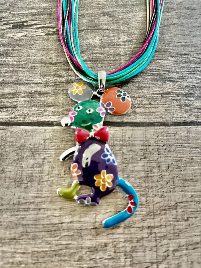 Bijoux fantaisie : parure BO & collier « souris » - photo numéro 2