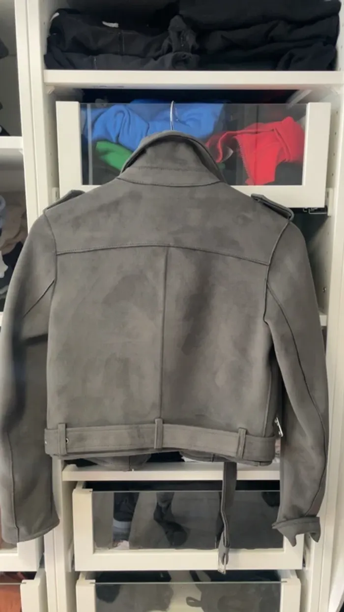 Perfecto Zara gris - photo numéro 3