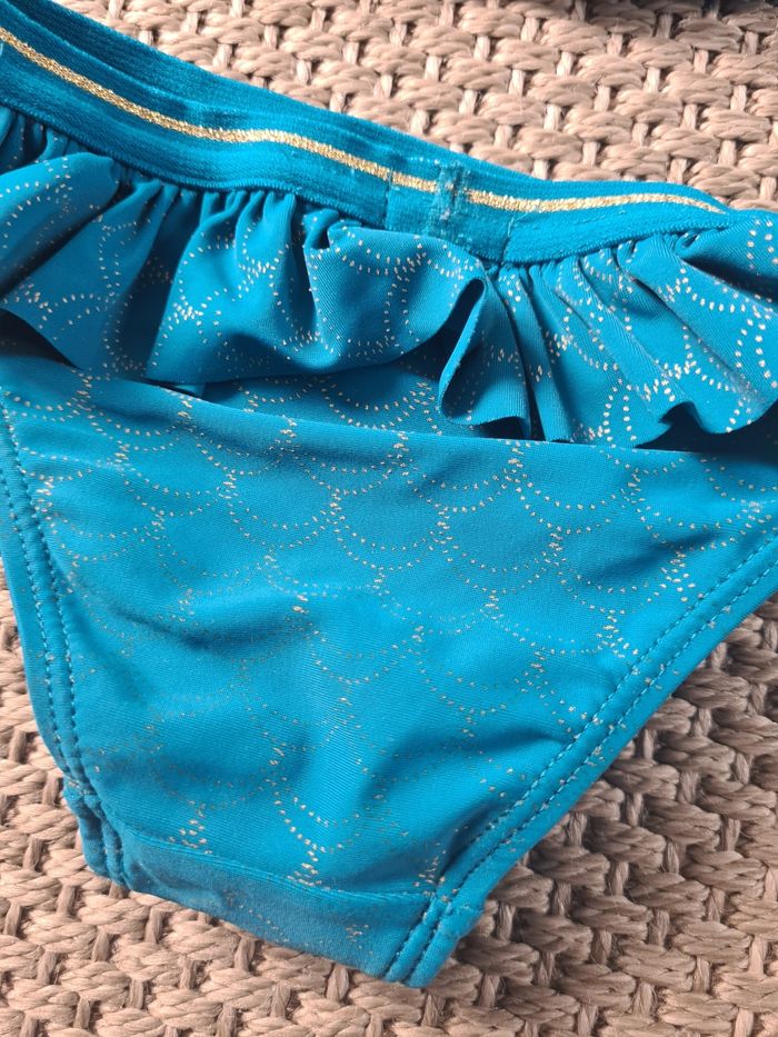 Maillot de bain 2 pièces turquoise - 3 ans - photo numéro 9