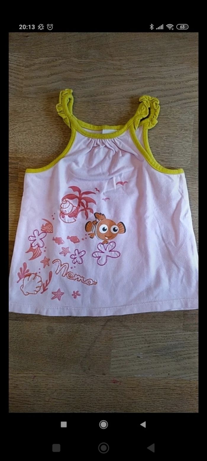 Débardeur et short Nemo 12 mois - photo numéro 2