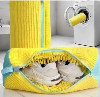 Lot de 2 sac à linge polyester pour chaussure 