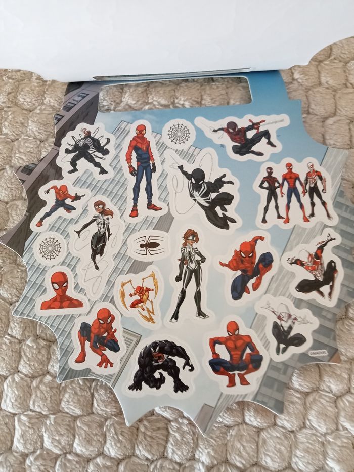Carnet de 6 fiches stickers spiderman - photo numéro 7